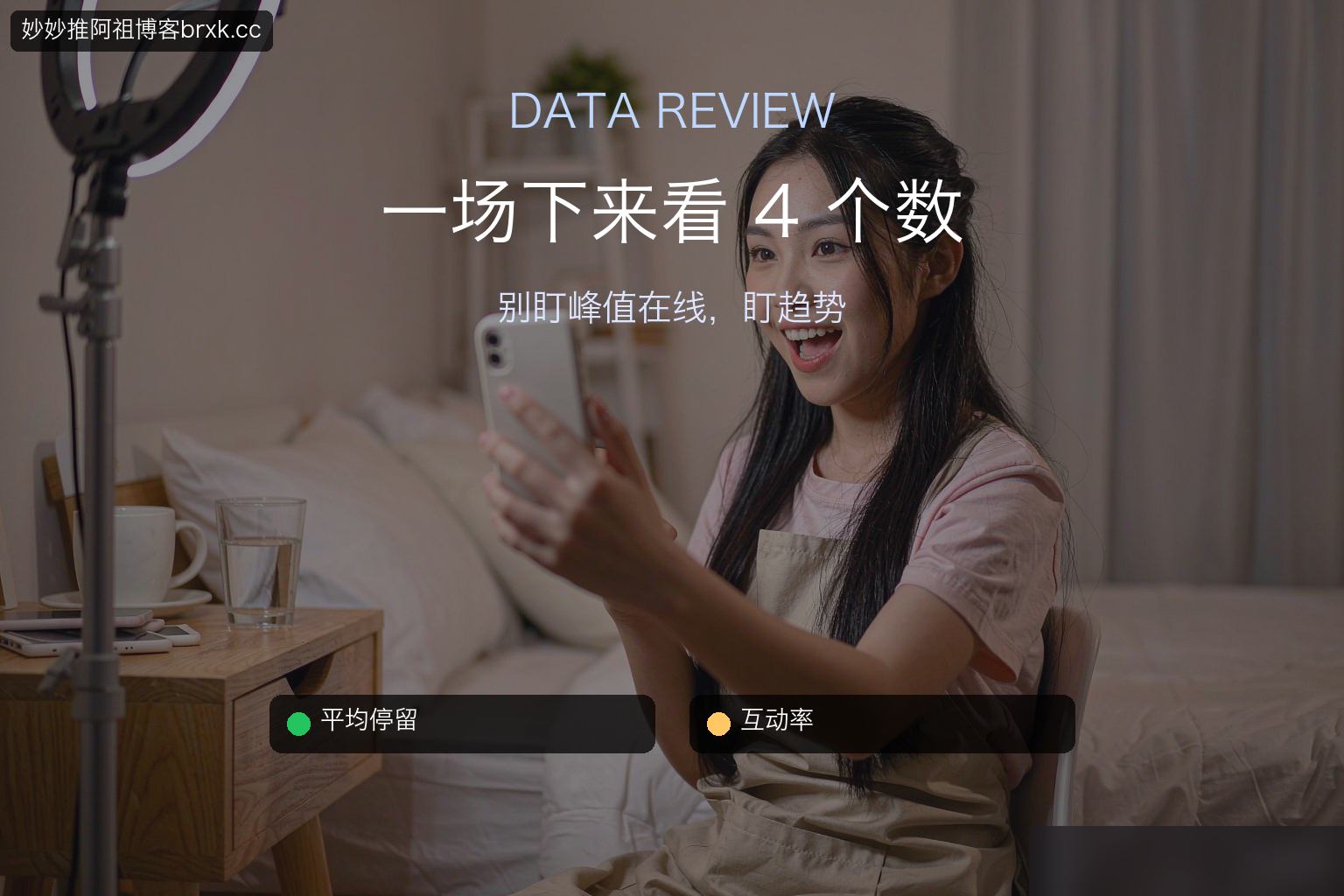 数据复盘四核心·停留/互动/关注/礼物·六年运营说真话